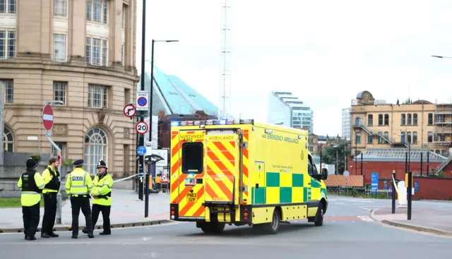 Ambulance at Manchester Arena