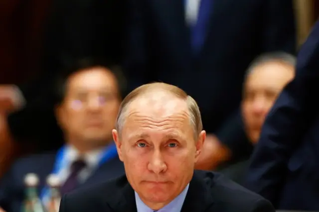 Vladimir Putin pictured during a recent summit in China