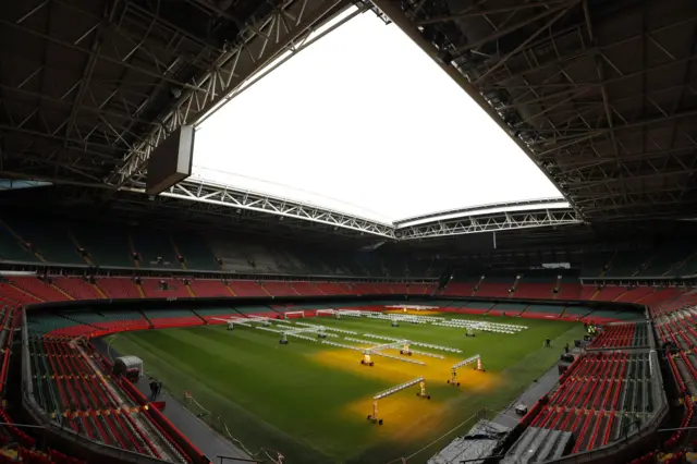 A view of Principality Stadium Cardiff, Wales, 12 May