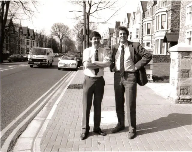 Mark Drakeford and Rhodri Morgan