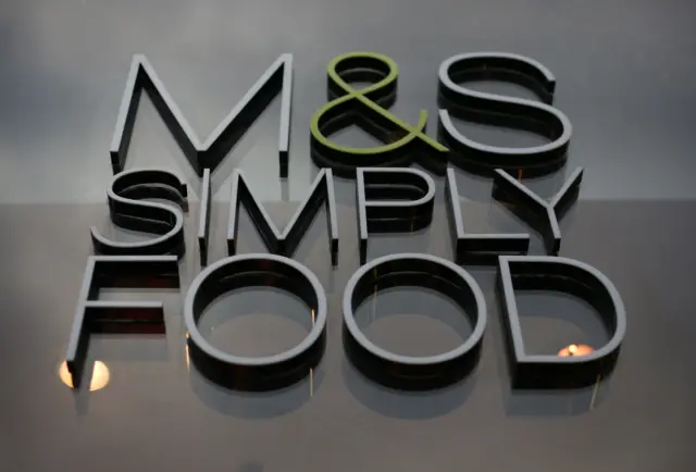 Marks & Spencer Food shop sign