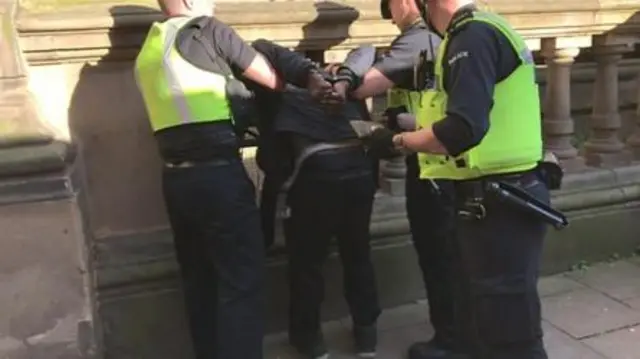 Man arrested at Birmingham vigil