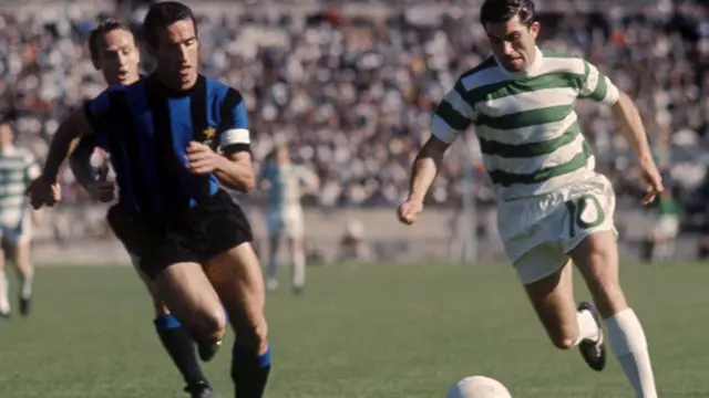 Celtic midfielder Bertie Auld