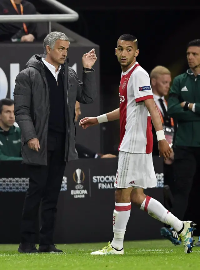 Hakim Ziyech (right)