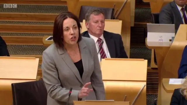 Kezia Dugdale gave an impassioned speech, reading out an email from a rape victim