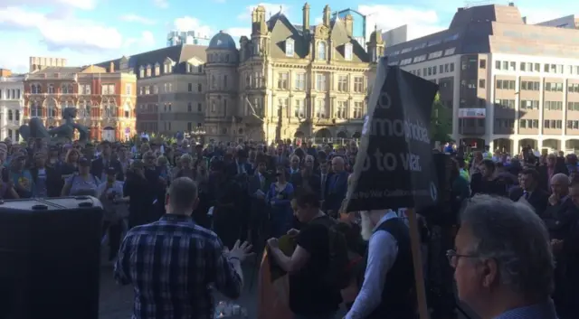 Vigil in Victoria Square