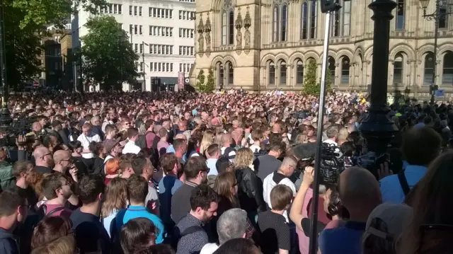 Vigil in Albert Square