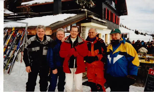 Roger with Walsall friends