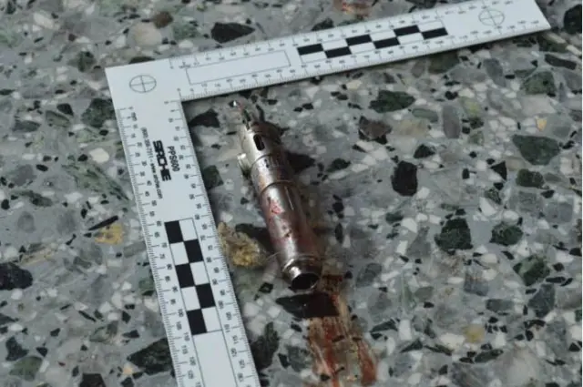 This photo, published in the New York Times, shows what the bomber in the Manchester terrorist attack appeared to have use to detonate a powerful explosive