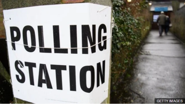 polling station sign