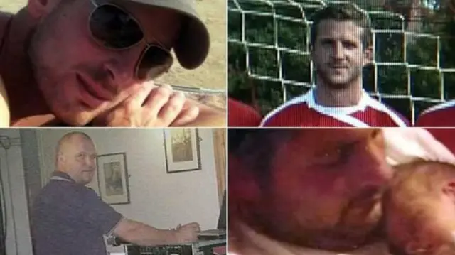 Daniel Hazelton, Adam Taylor, Thomas Hazelton and Peter Johnson (clockwise from top left)