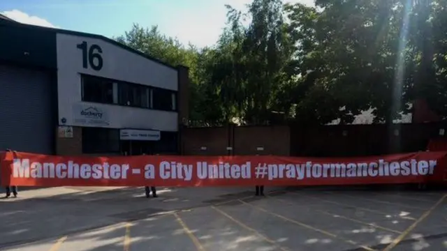 #prayformanchester banner