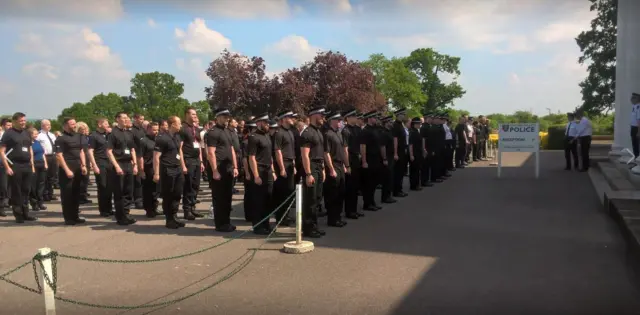 Thames Valley Police minute silence