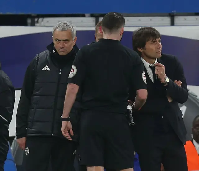 Jose Mourinho and Antonio Conte