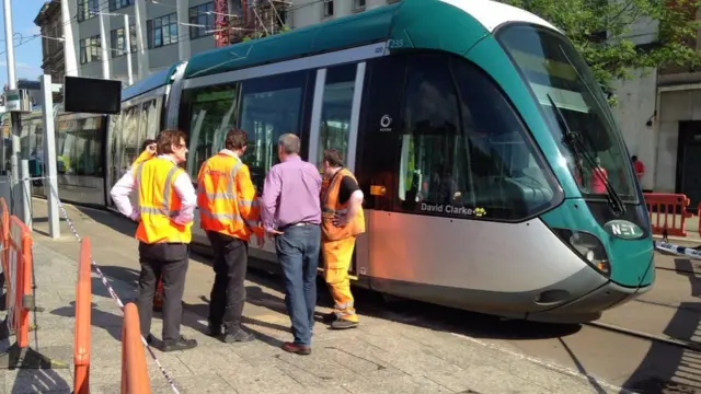 Tram derailment