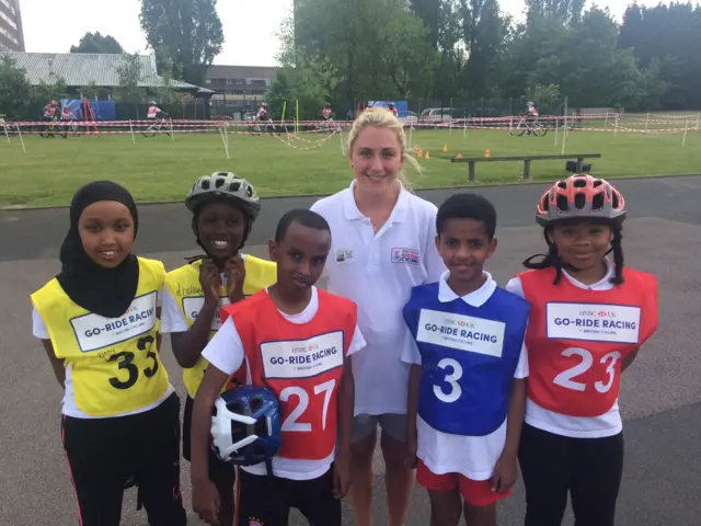 Laura Kenny on school visit