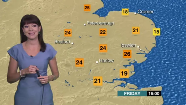 Friday's weather map