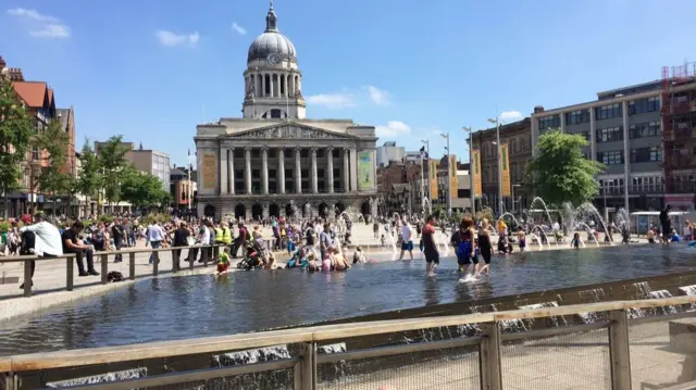 Market Square in Nottingham