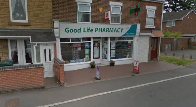 Good Life Pharmacy and Post Office on Station Road in Hatton