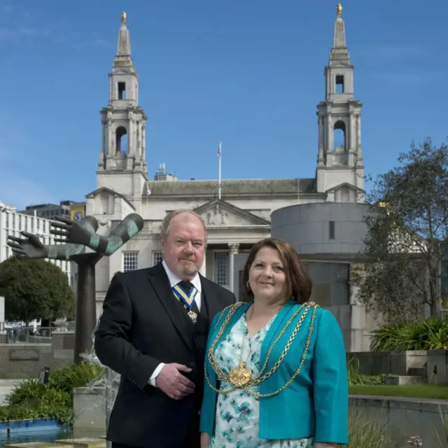 Councillor Dowson and husband Alan