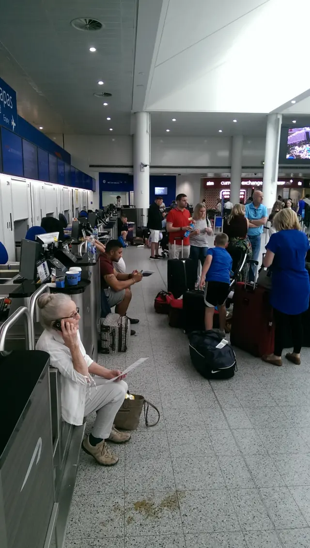 passengers delayed at Gatwick