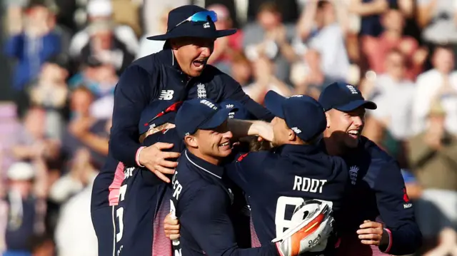 England celebrate