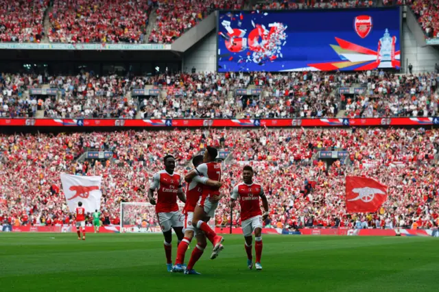 Arsenal celebrate