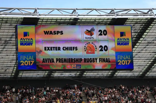 Twickenham scoreboard