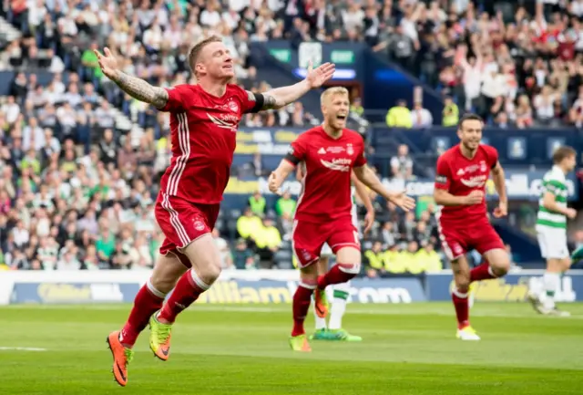 Jonny Hayes celebrates