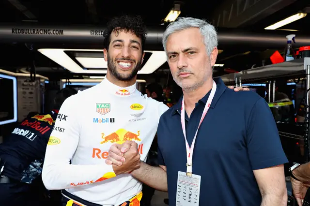 Mourinho meets Daniel Ricciardo