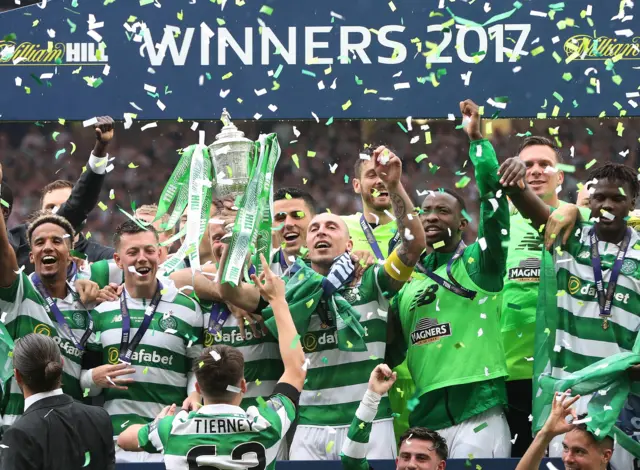 Celtic celebrate another Scottish Cup final success