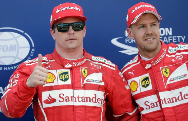 Kimi and Vettel