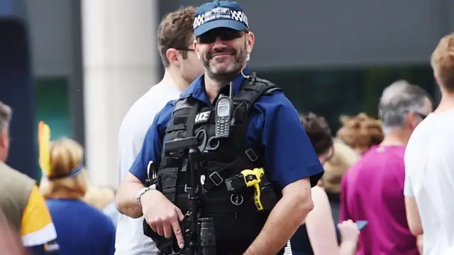 Police outside Twickenham