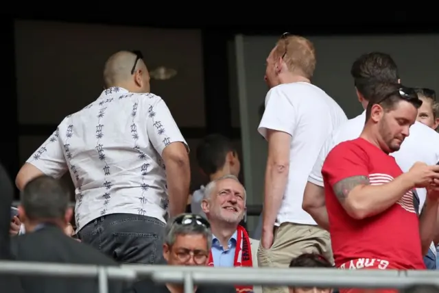 Jeremy Corbyn at Wembley