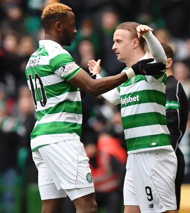 Moussa Dembele and Leigh Griffiths