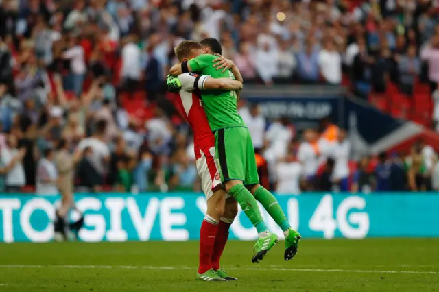 Arsenal celebrate