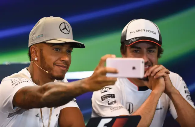 Hamilton and Alonso