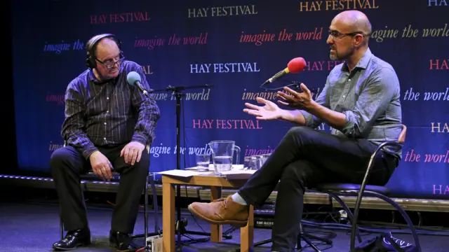 James Naughtie and Hari Kunzru