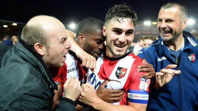 Exeter City celebrate