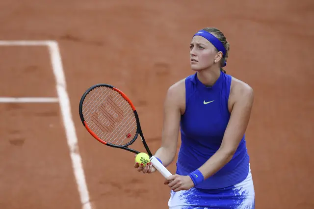 Kvitova 6-3 3-1 Boserup