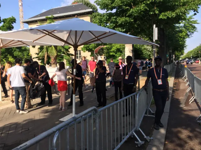 Security Roland Garros BBC