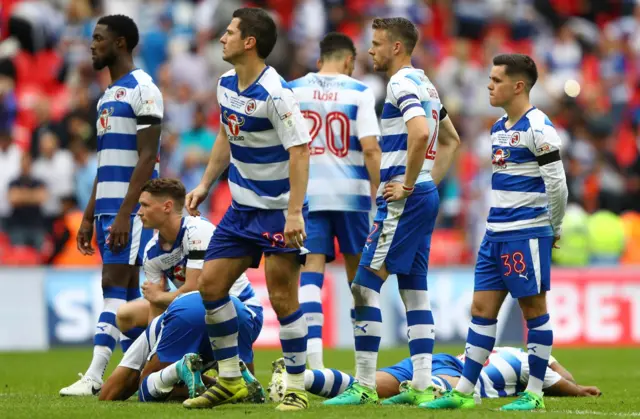 Reading players dejected