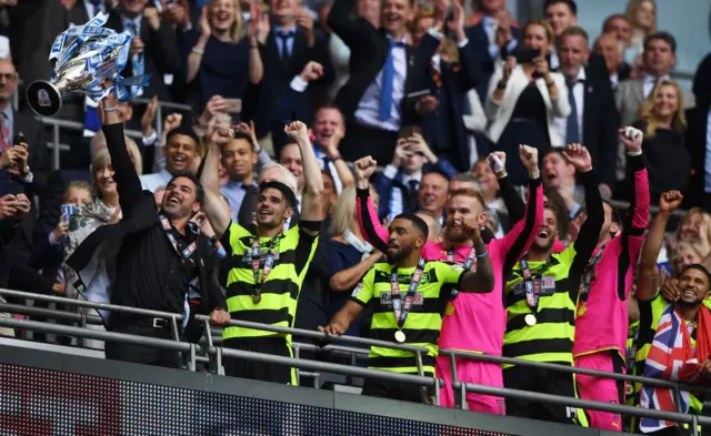 Huddersfield celebrate