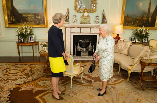 Theresa May and the Queen