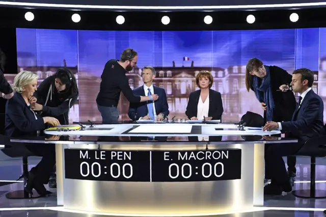 Preparations for the debate, 3 May