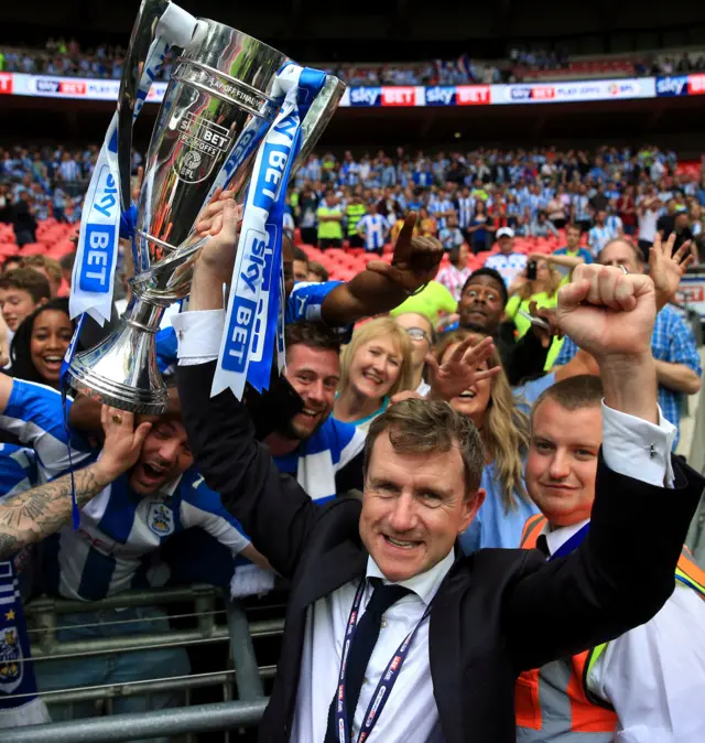 Dean Hoyle celebrates