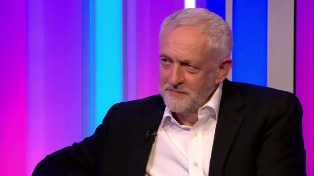 Jeremy Corbyn on the One Show