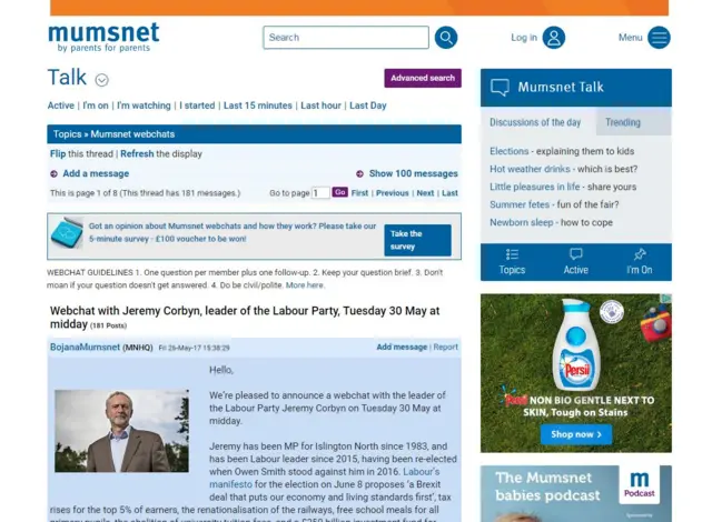 Mumsnet site