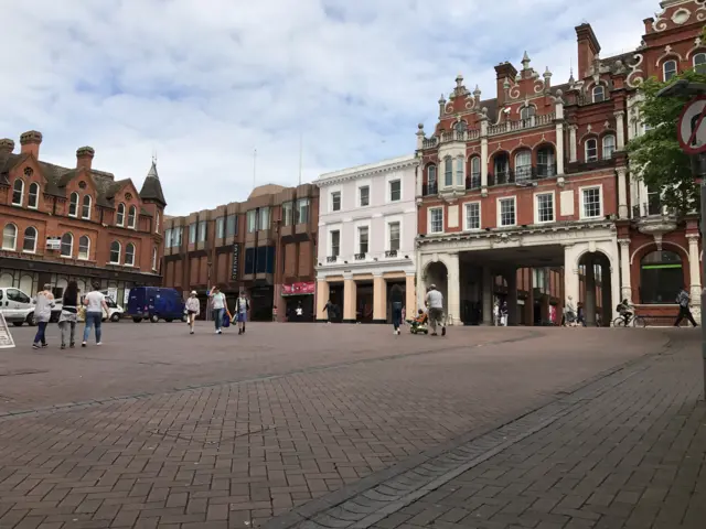 Cornhill area of Ipswich