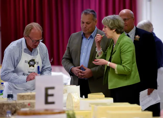 Theresa May tastes show